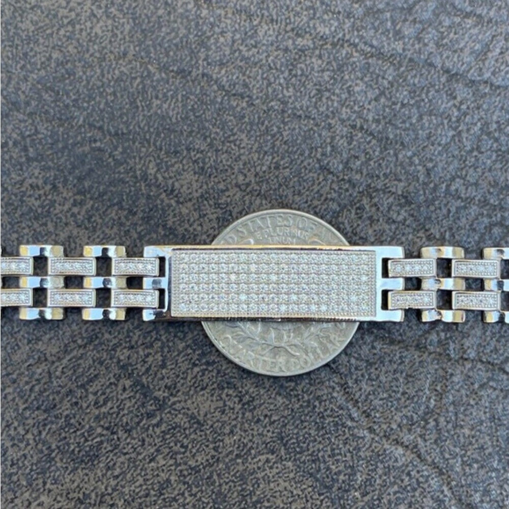 Iced out mens diamond bracelet, GRA Certified, Passes All Diamond Testers, SALE - Picture 4 of 6